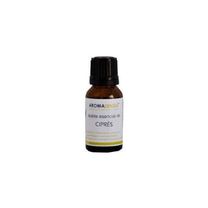 AROMASENSIA Ciprés Aceite Esencial 15ml - Refrescante, Astringente y Desodorante, Útil para Celulitis y Menopausia