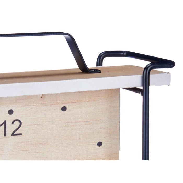 Reloj Sobremesa Cuadrado Asa Giftdecor 23x21x7 cm, Metal y Madera MDF, Negro (6 Unidades) 2 Reloj Sobremesa Cuadrado Asa Giftdecor 23x21x7 cm, Metal y Madera MDF, Negro (6 Unidades) 2