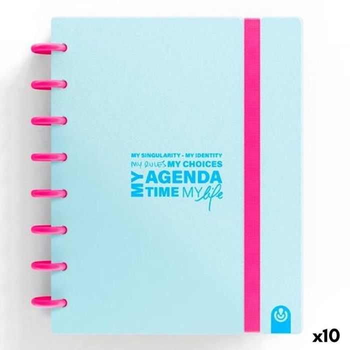 Agenda Carchivo My Agenda Time My Lfe Azul Pastel A5 (10 Unidades)