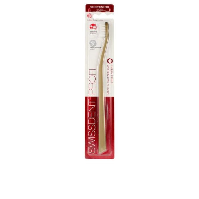 Swissdent WHITENING CLASSIC toothbrush #gold - Cepillo de dientes para blanqueamiento dental Swissdent WHITENING CLASSIC toothbrush #gold - Cepillo de dientes para blanqueamiento dental