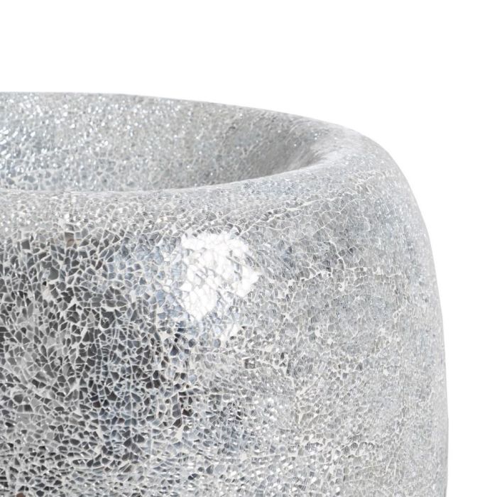 Jarrón Blanco Fibra de Vidrio Decoración 46 X 46 X 91 cm