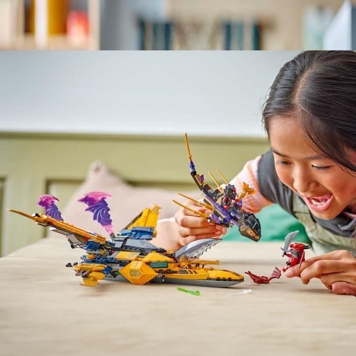 LEGO 71833 NINJAGO El súper avión de tormenta de Ras y Arin - Juego de Construcción para 8 años 4
