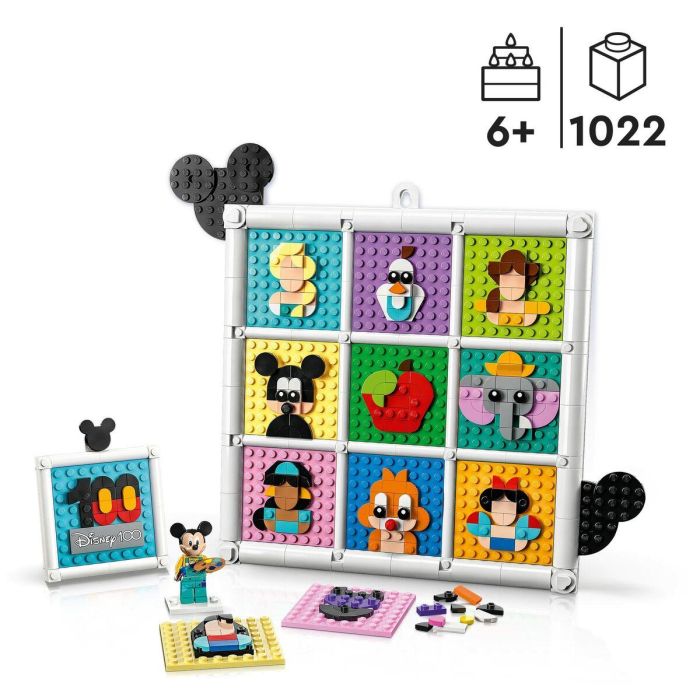 LEGO 43221 Disney 100 Años de Celebración Iconos de Arte de Pared con Mickey Mouse, Set de Construcción para Niños 3 LEGO 43221 Disney 100 Años de Celebración Iconos de Arte de Pared con Mickey Mouse, Set de Construcción para Niños 3