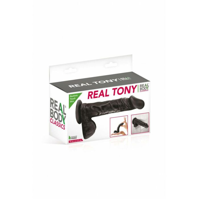 Dildo Real Body Negro 18 cm 3 Dildo Real Body Negro 18 cm 3