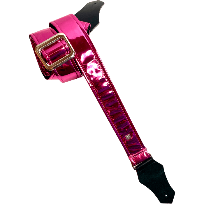GETM Correa Guitarra/Bajo Mirror Reflective Fuchsia Ajustable 165cm Nylon Piel Vinilo 0 GETM Correa Guitarra/Bajo Mirror Reflective Fuchsia Ajustable 165cm Nylon Piel Vinilo 0