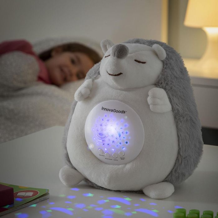 Erizo de Peluche con Ruido Blanco y Proyector Quitamiedos Spikey InnovaGoods 8 Erizo de Peluche con Ruido Blanco y Proyector Quitamiedos Spikey InnovaGoods 8