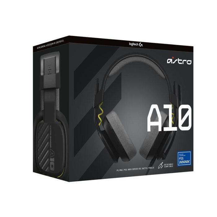 Auriculares con Micrófono Gaming Logitech A10 Negro 1 Auriculares con Micrófono Gaming Logitech A10 Negro 1