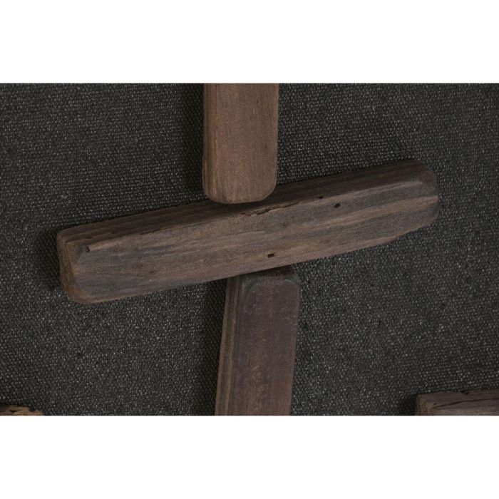 DKD Home Decor Cuadro Moderno de Madera Reciclada Pino Negro Natural 122 x 82 x 4 cm para Decoración del Hogar 2