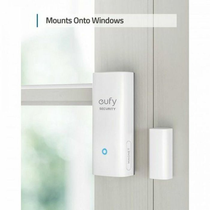 Eufy T89000D4 Sensor de Puerta y Ventana Inalámbrico Blanco, Alarma 100dB, Batería 2 Años, Compatible con HomeBase 13