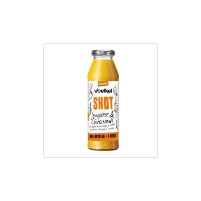 VOELKEL Shot de Jengibre, Cúrcuma, Naranja, Acerola y Limón 280ml - Zumo Ecológico