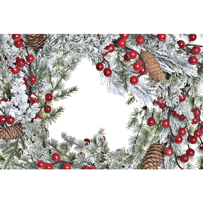 DKD Home Decor Centro Mesa Navidad Tradicional Rojo Verde Blanco 64 x 8 x 64 cm (2 Unidades) 2 DKD Home Decor Centro Mesa Navidad Tradicional Rojo Verde Blanco 64 x 8 x 64 cm (2 Unidades) 2