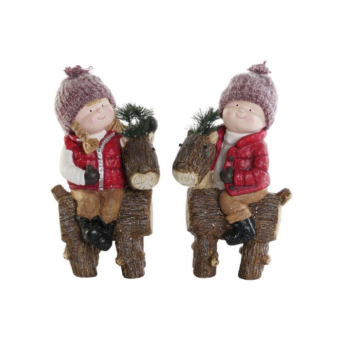Figura DKD Home Decor Multicolor 24 x 45 x 18 cm (2 Unidades) Figura DKD Home Decor Multicolor 24 x 45 x 18 cm (2 Unidades)