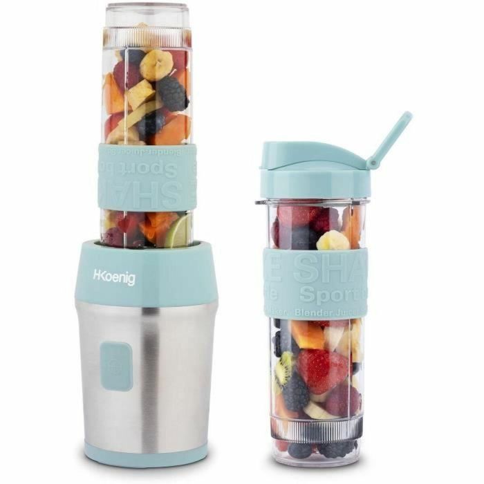 Hkoenig HKO3701335300212 SMOO16 Mini batidora 300 W 570 mL Azul Pastel con 2 botellas 5 Hkoenig HKO3701335300212 SMOO16 Mini batidora 300 W 570 mL Azul Pastel con 2 botellas 5