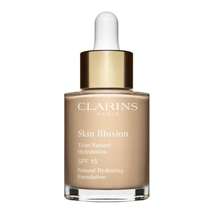 Clarins Skin Illusion Teint Naturel Base Maquillaje Sérum Efecto Piel Desnuda Tono 105