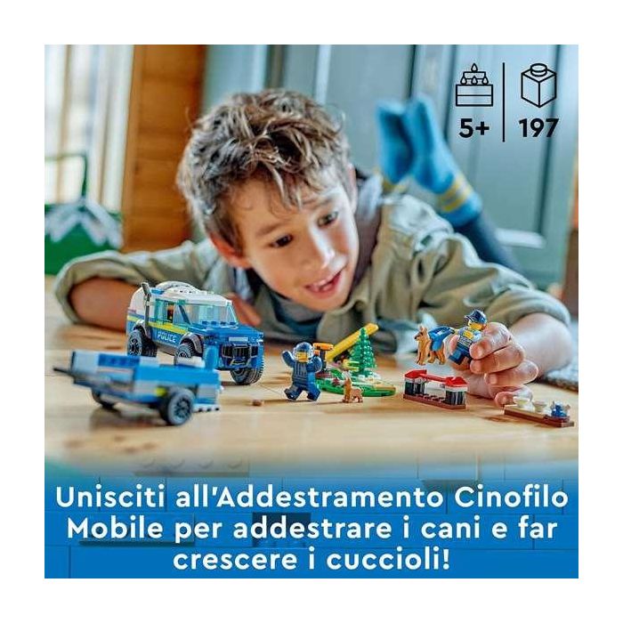 Lego Juego de Construcción City Entrenamiento Móvil Perros Policía 197 piezas, +5 años 4