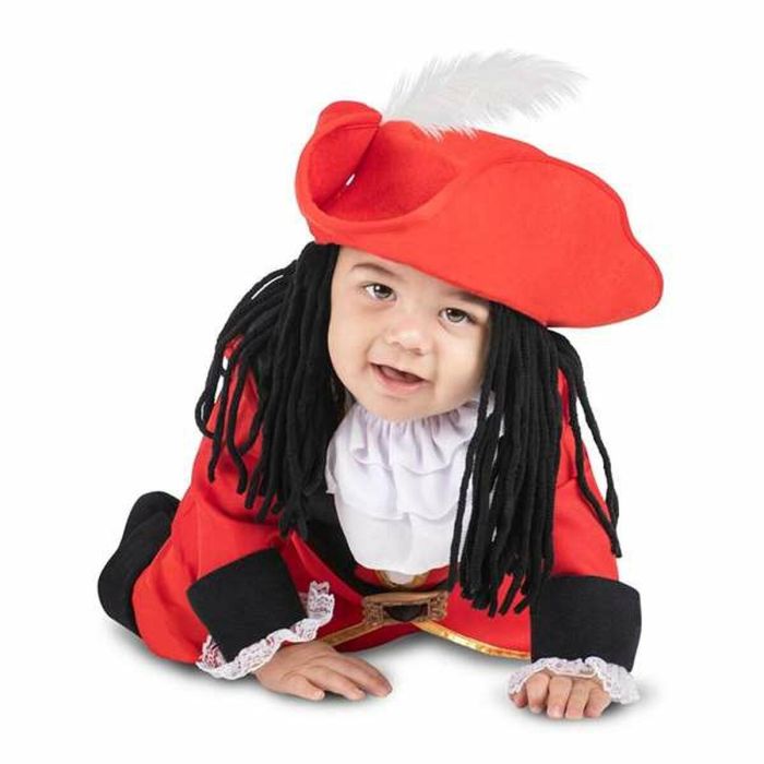 Disfraz garfio bebé sombrero con peluca textil, chaqueta, cuello, garfio textil, pantalón y polainas talla 24-36 m 3 Disfraz garfio bebé sombrero con peluca textil, chaqueta, cuello, garfio textil, pantalón y polainas talla 24-36 m 3
