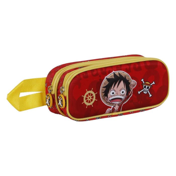 One Piece Estuche Portatodo 3D Doble Luffy Rojo con Relieve y Doble Compartimento 1 One Piece Estuche Portatodo 3D Doble Luffy Rojo con Relieve y Doble Compartimento 1