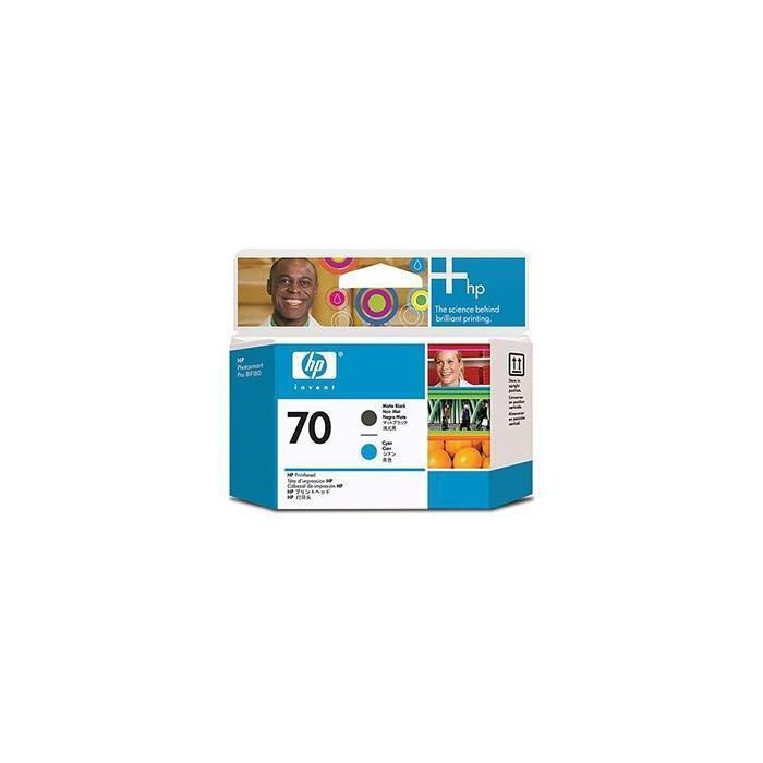 HP 70 matt, svart og cyan skriverhode med Smart Printing-teknologi cartucho de tinta 1 pieza(s) Negro mate, Cian HP 70 matt, svart og cyan skriverhode med Smart Printing-teknologi cartucho de tinta 1 pieza(s) Negro mate, Cian