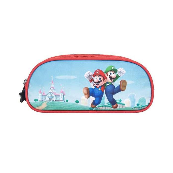 Super Mario Estuche Triple con Interior Forrado y Personalizado, Acabados Premium y Cremalleras de Alta Calidad, Textil, 37x27x17 cm Super Mario Estuche Triple con Interior Forrado y Personalizado, Acabados Premium y Cremalleras de Alta Calidad, Textil, 37x27x17 cm