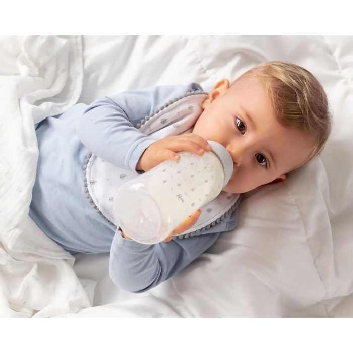 Biberón Anticólicos 360 mL Gris + 6 Meses 1
