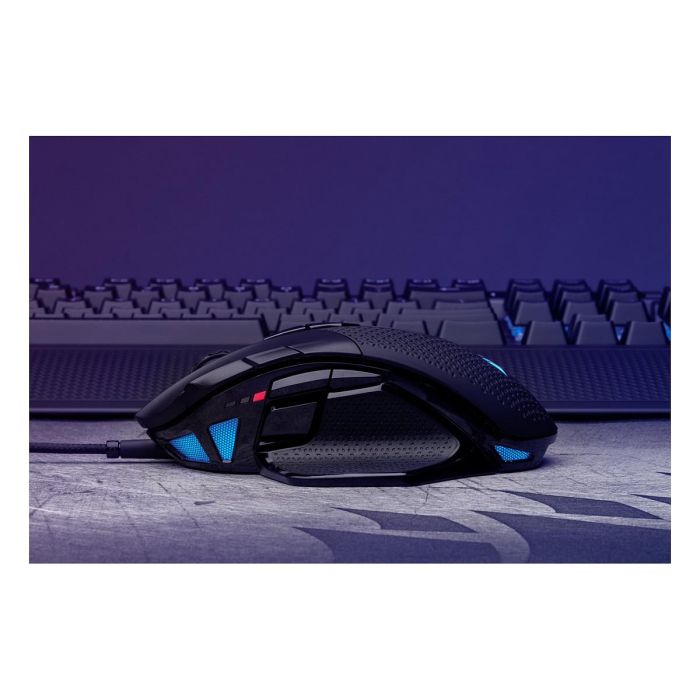 Corsair Nightsword RGB - Ratón Gaming Óptico, 18000 DPI, Personalizable, Peso Ajustable, 8 Botones Programables, Negro - Para Mano Derecha 4