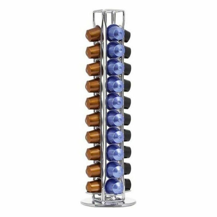 Soporte para 40 Cápsulas de Café Quttin 107235 Giratorio 11,5 x 37 cm (6 Unidades) 1 Soporte para 40 Cápsulas de Café Quttin 107235 Giratorio 11,5 x 37 cm (6 Unidades) 1