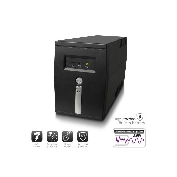 SAI Interactivo Ewent EW3946 360W Negro 360 W 600 VA 1