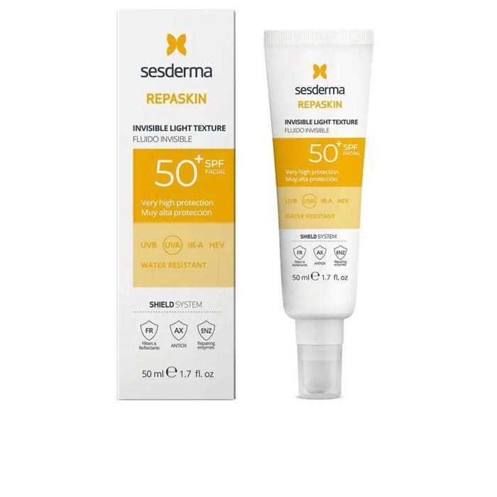 Sesderma REPASKIN FACIAL fluido invisible SPF50+ Protector Solar Facial 50 ml