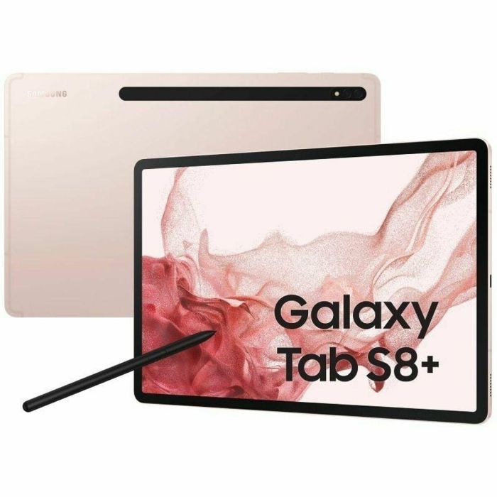 Samsung SM-X806BIDAEUE Tablet Galaxy Tab S8+ 12.4" Super AMOLED WQXGA+ 128GB 8GB RAM Octa-core 5G Rosa Dorado con S Pen 0 Samsung SM-X806BIDAEUE Tablet Galaxy Tab S8+ 12.4" Super AMOLED WQXGA+ 128GB 8GB RAM Octa-core 5G Rosa Dorado con S Pen 0