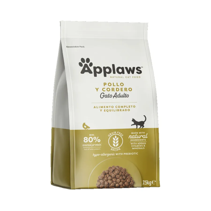 Applaws Pienso Seco Gato Adulto Pollo y Cordero 7.5 kg