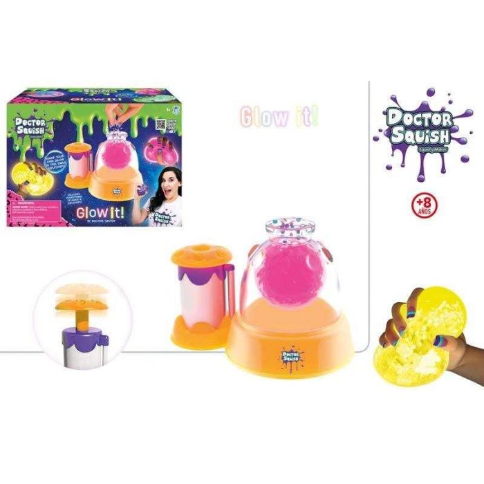 Fabrica de bolas squisy que brilla dr squish edicion neon 21x30x18 cm 1