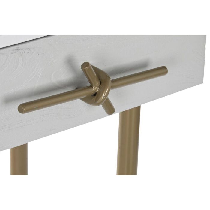 Recibidor DKD Home Decor Blanco Dorado 90 x 45 x 74 cm 1 Recibidor DKD Home Decor Blanco Dorado 90 x 45 x 74 cm 1