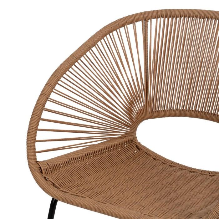 Silla Natural Pe-Acero Salón 57 X 58 X 81 cm