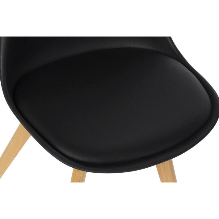 Silla Scandi DKD Home Decor Negro Marron 55 x 83 x 48 cm 3 Silla Scandi DKD Home Decor Negro Marron 55 x 83 x 48 cm 3