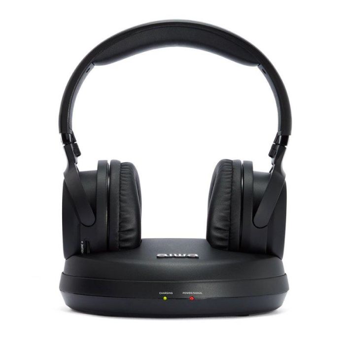 Auriculares Aiwa WHF-930D Negro Inalámbrico Bluetooth 40 Hz 4 Auriculares Aiwa WHF-930D Negro Inalámbrico Bluetooth 40 Hz 4