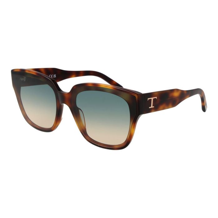 Tod's Gafas de Sol TO0331 53P para Mujer - Estilo Cat-eye, Montura Blonde Havana, Cristal Gradient Green 4 Tod's Gafas de Sol TO0331 53P para Mujer - Estilo Cat-eye, Montura Blonde Havana, Cristal Gradient Green 4