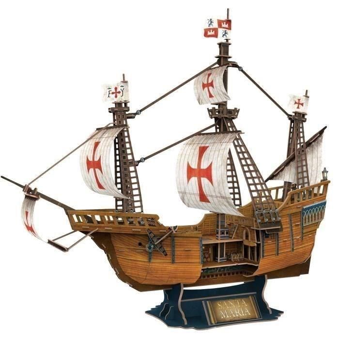 Puzzle 3D - Barco Santa María - Juego de construcción - EXPLORA - 204 piezas - A partir de 8 años 2 Puzzle 3D - Barco Santa María - Juego de construcción - EXPLORA - 204 piezas - A partir de 8 años 2