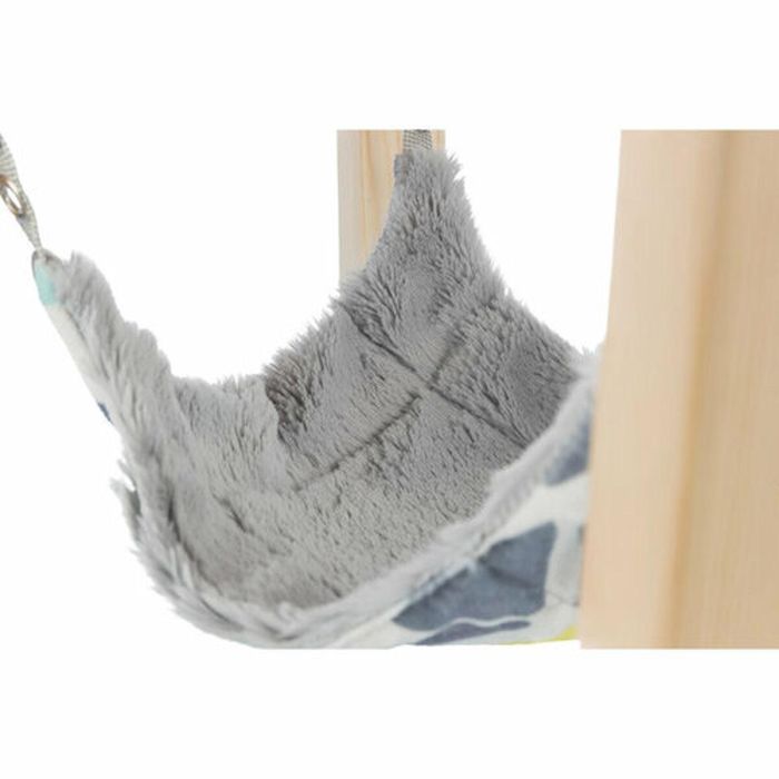 Hamaca Colgante Trixie Gris Melocotón 37 × 29 × 37 cm Madera 1 Hamaca Colgante Trixie Gris Melocotón 37 × 29 × 37 cm Madera 1