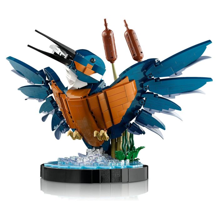 Lego 10331 Icons Kingfisher (Kungsfiskare) Fauna 2024 V29 - Set de construcción de kungsfiskare para adultos con soporte de exhibición