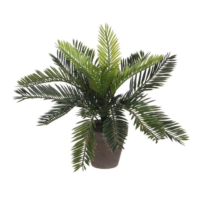 Mica Decorations Palmera Sago (cyca revoluta) PVC con maceta gris 40x40x33cm 0 Mica Decorations Palmera Sago (cyca revoluta) PVC con maceta gris 40x40x33cm 0