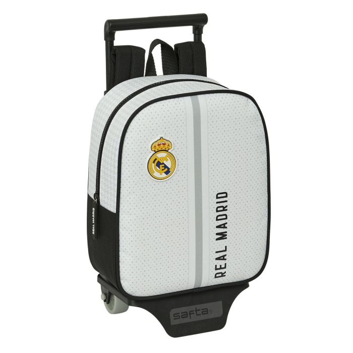 Mochila Escolar con Ruedas Real Madrid C.F. Blanco Gris 22 x 27 x 10 cm 0 Mochila Escolar con Ruedas Real Madrid C.F. Blanco Gris 22 x 27 x 10 cm 0