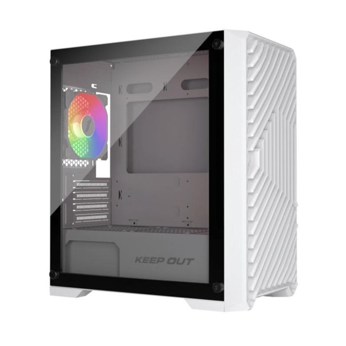 Keep Out Caja Gaming XC-220 W Glass Blanca Micro-ATX Torre ATX para PC Gaming 2