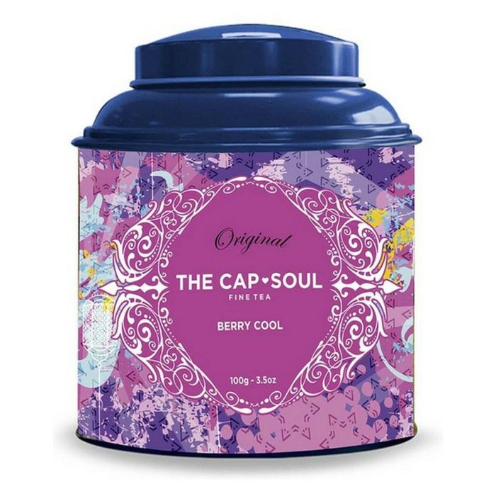 The Capsoul Té a Granel Berry Cool, Infusión Frutal Refrescante con Hibisco y Bayas de Saúco, Ideal Té Helado 100g