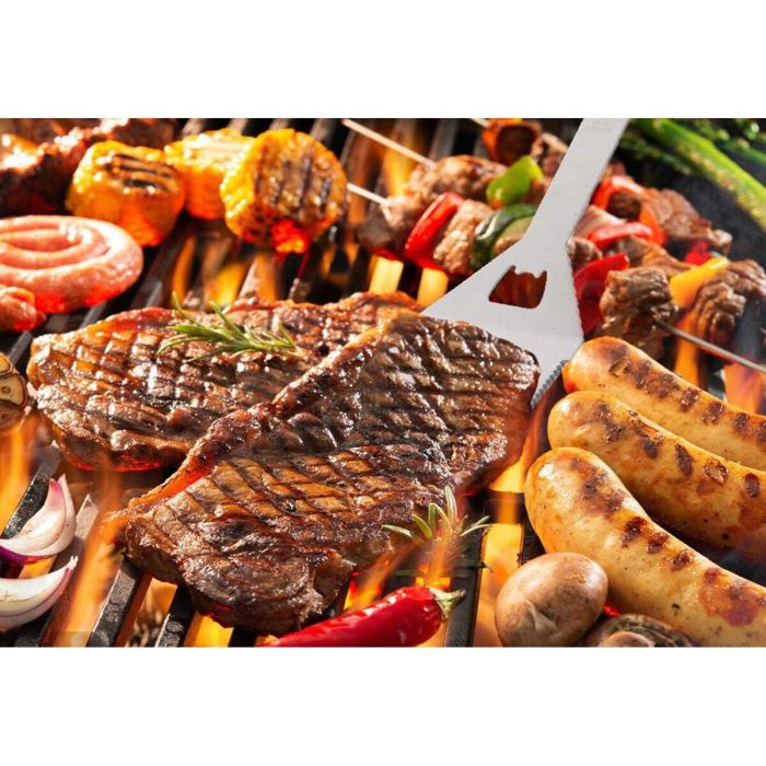 Paleta para Barbacoa Algon Acero (12 Unidades) 1 Paleta para Barbacoa Algon Acero (12 Unidades) 1