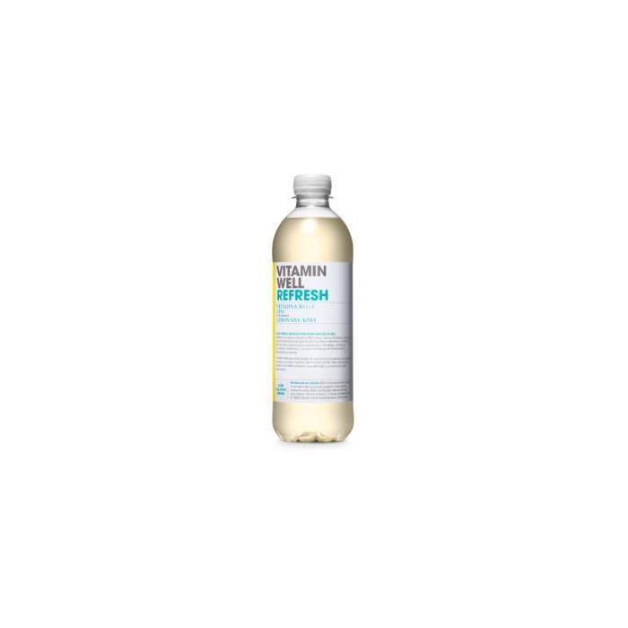 Vitamin Well Bebida Vitaminada Refresh Limón-Kiwi 500 ml con Vitamina B12, C y Zinc para el Sistema Inmunitario y Energía