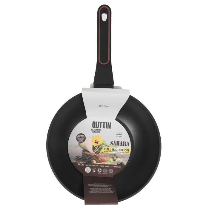 Wok de aluminio forjado 24 cm Quttin - Full Sahara (6 Unidades) 1 Wok de aluminio forjado 24 cm Quttin - Full Sahara (6 Unidades) 1
