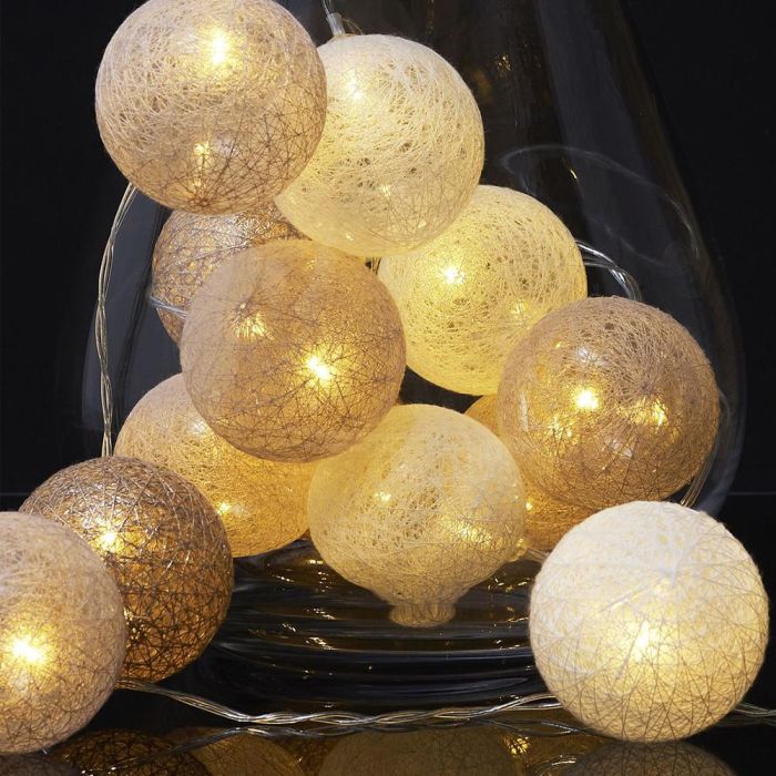 Home Deco Factory Guirnalda de 15 Luces LED USB Dorada con Cable de 150 cm 4 Home Deco Factory Guirnalda de 15 Luces LED USB Dorada con Cable de 150 cm 4