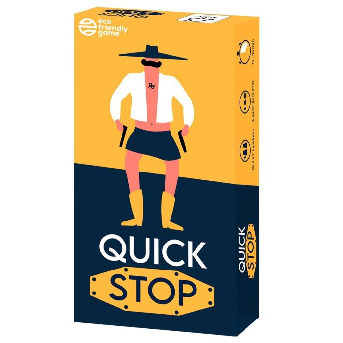 Asmodee Juego Quick Stop. Rápido y emocionante. Edad: 10 años. Contenido: 1 Unidad. 1 Asmodee Juego Quick Stop. Rápido y emocionante. Edad: 10 años. Contenido: 1 Unidad. 1