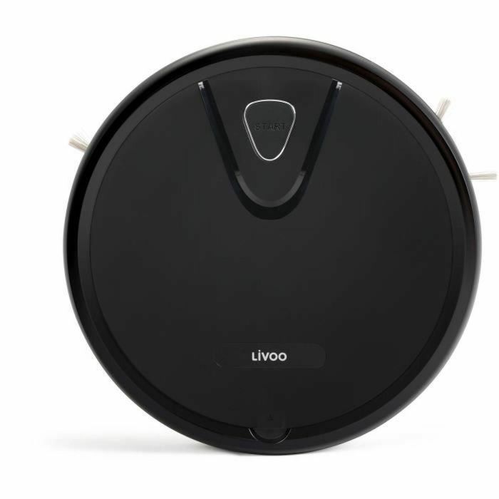 Livoo DOH135N Aspiradora Robot 800 Pa, 70 min Autonomía, 67 dB, Depósito 500 mL, Negro