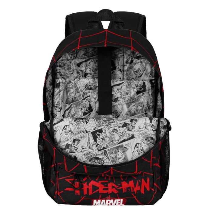 Mochila Fight FAN 2.2 Vision Marvel Spiderman Negro 3